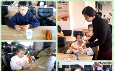 【假期活动】“柿柿如意 妙手生花”和龙市图书馆开展扭扭棒手工DIY活动